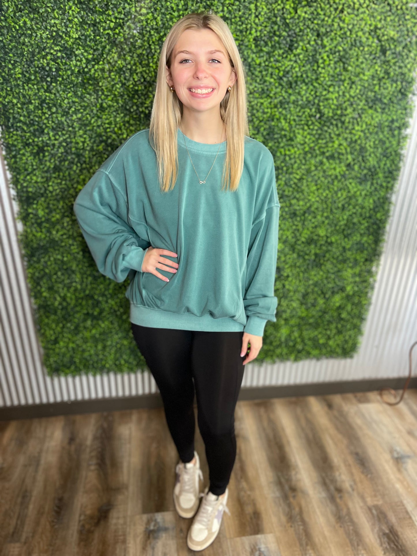 Teal You Away Pullover