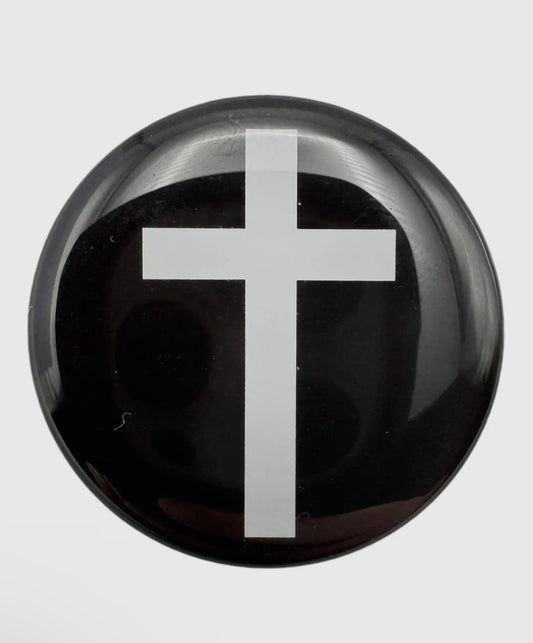 Tap To Pray StickerBlack Cross