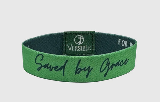 Versible “Saved By Grace” Wristband