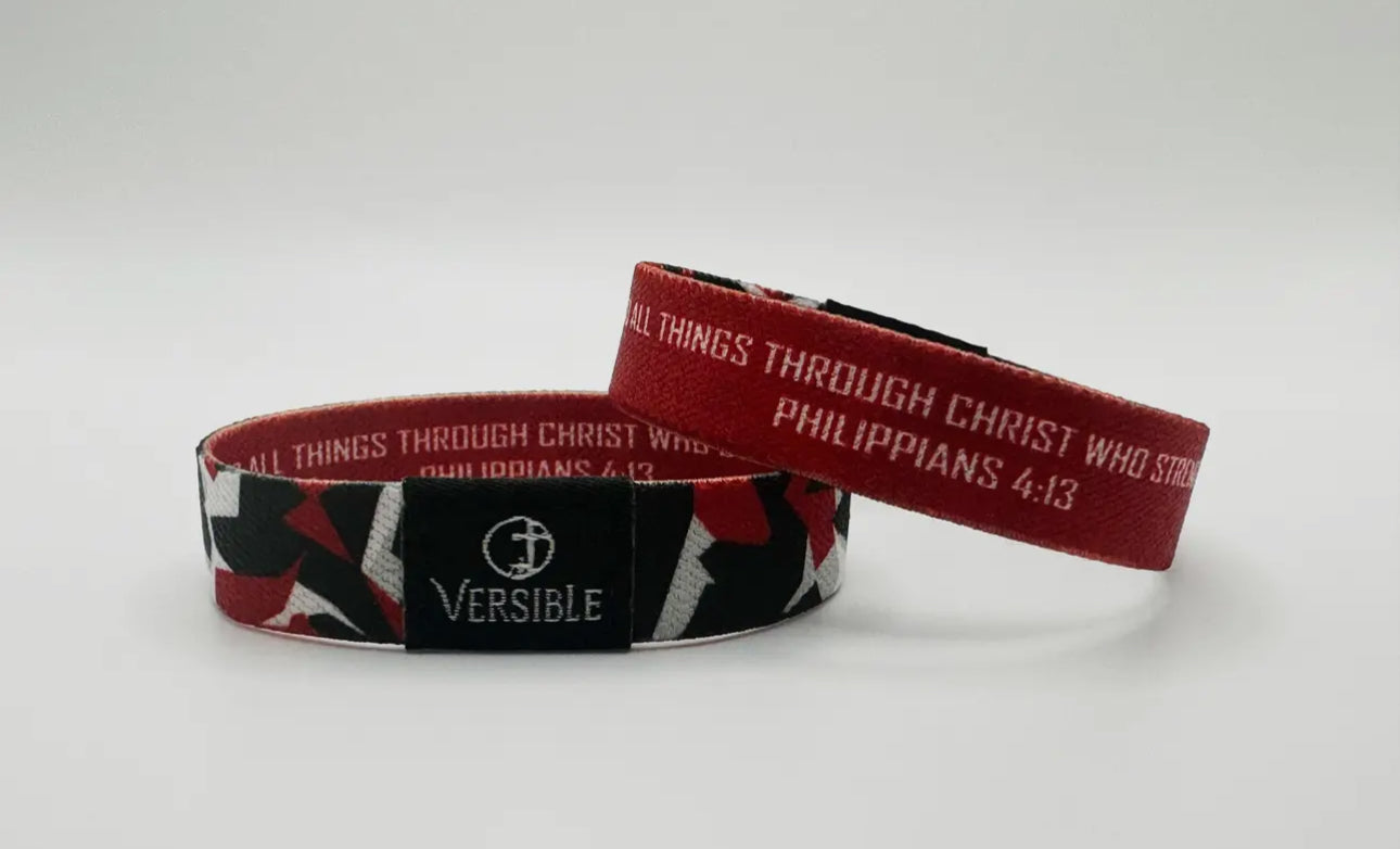 Versible Red & Black Camo “Philippians 4:13”