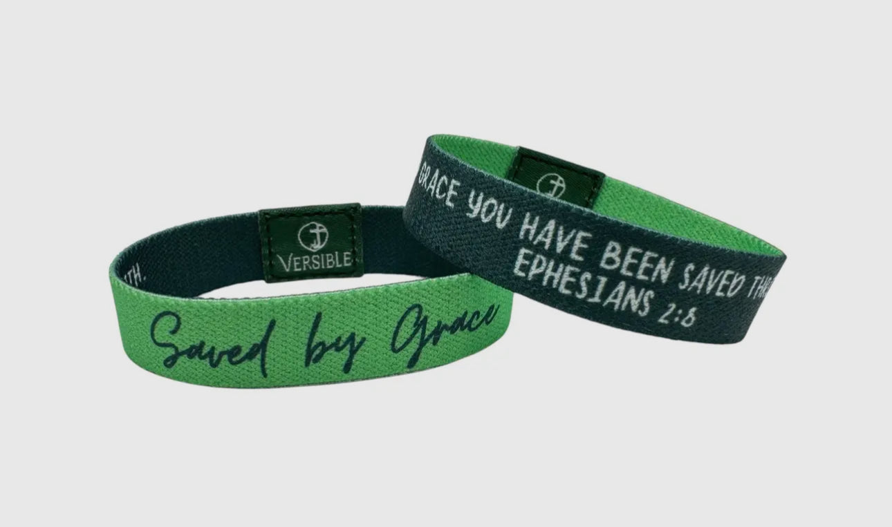 Versible “Saved By Grace” Wristband