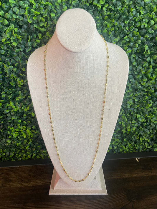 Gold Detailed Chain Necklace