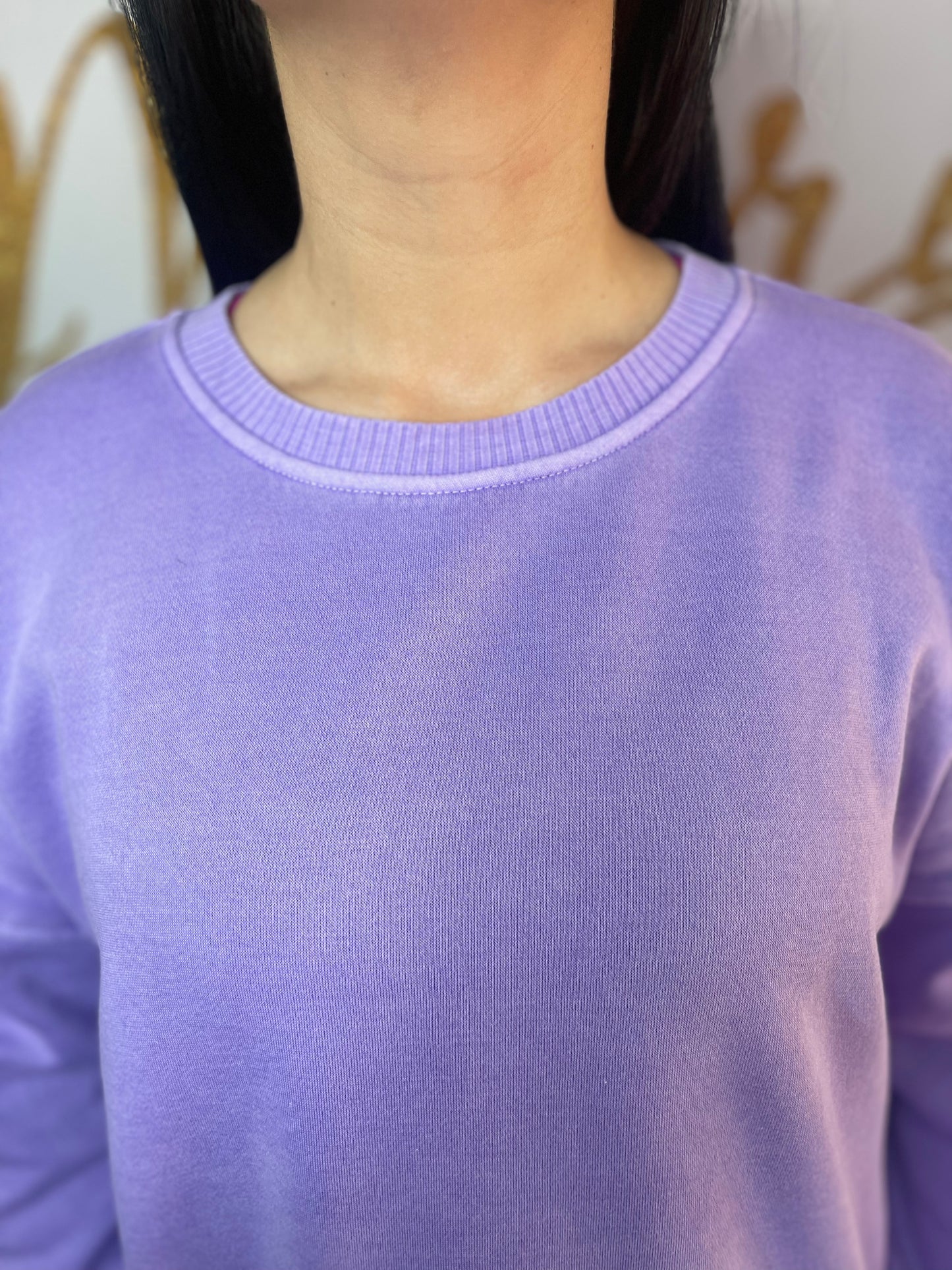 Lavender Hi-Low Pullover